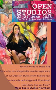 Art meetup - open studio event 🍷friyay cover