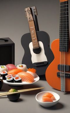 Sushi and live guitar music evening cover