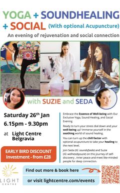 Yoga and Sound Healing with Social cover