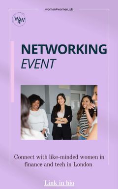 Networking event for women in finance & tech cover