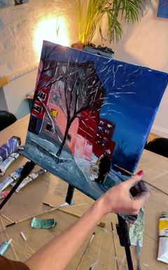 Рисуем панельку маслом cover