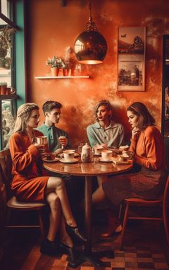 Language Exchange Meetup at a Cozy Cafe cover