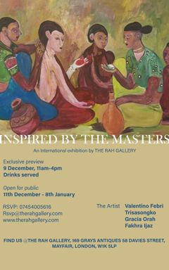 ‘Inspired by the masters’ Group Exhbition Mayfair cover