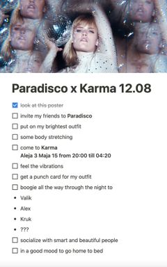 Paradisco x Karma - 12.07 cover