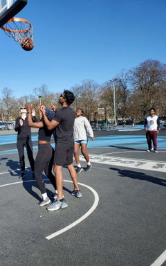 Newbies, beginners, friends play easy bball cover