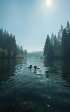 Swimming Adventure in a Crystal Clear Lake cover