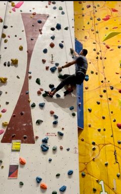Rock Climbing at “The Reach Climbing wall” cover