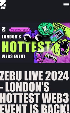 Zebu Live event cover