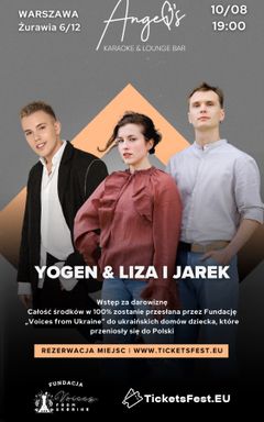 Koncert charytatywny „YOGEN & LIZA i JAREK” cover