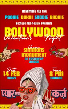 ArtaWish present’s Valentines Bollywood Night cover