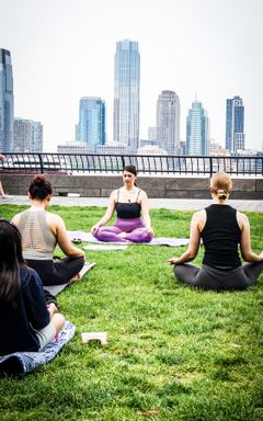 Yoga Class at Rockefeller park cover