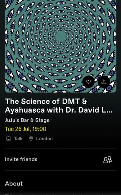 The science of DMT and ayahuasca talk cover