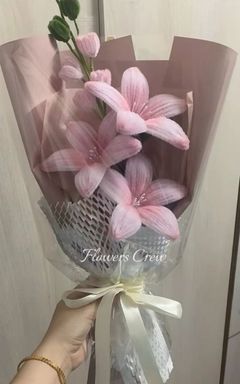 Делаем букет из фланелевой проволоки🌺 cover