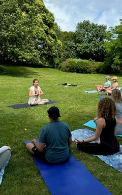 Yoga in Hyde Park on Sunday morning cover