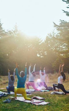 Outdoor Yoga on Donation cover