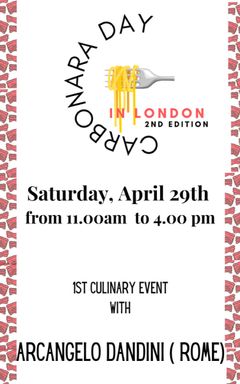 Carbonara Day In London - 1st Event cover