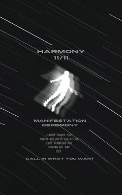 Harmony 1111 Manifestation Ceremony cover