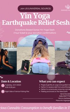 Yin Yoga Earthquake Relief Sesh cover