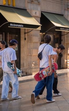 Skateboarding at the park cover