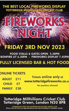 Fireworks and Bonfire Night cover