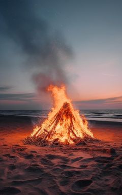 Beach Bonfire Gathering cover