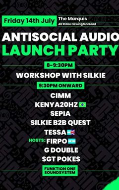 AntiSocial Audio Launch Party 🇧🇷🇬🇧🇦🇷 cover