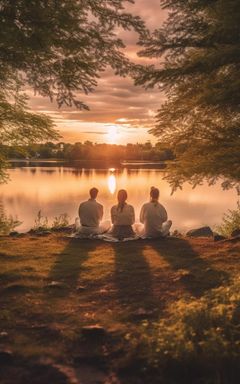 Sunset Meditation at Kew Gardens cover