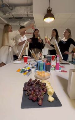 Sip& Paint. Вечер красок и вина 🍷🎨 cover