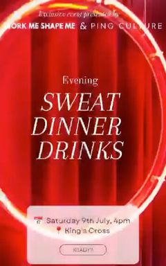 Sweat! Dinner! Cocktails! cover