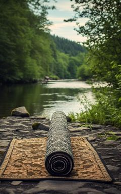 Yoga Morning by the Riverside cover