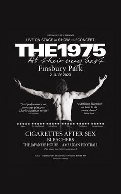 The 1975 concert at Finsbury Park cover