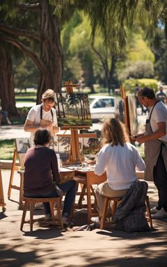 Outdoor Painting Party in Central Park cover