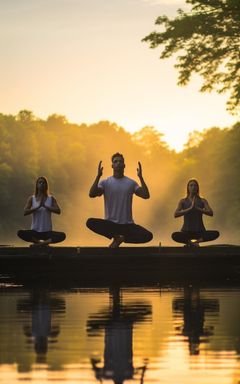 Sunset Yoga by the Lake cover