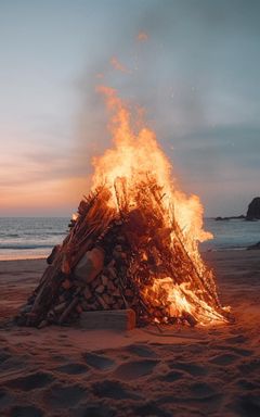 Beach Bonfire Gathering cover