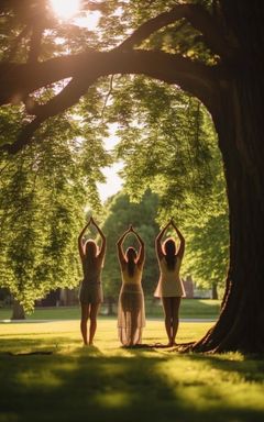Outdoor yoga session in a nearby park cover