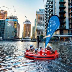 Hot Tub Boat Canary Wharf. Sailors wanted aboard⚓️ cover