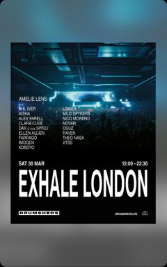 EXHALE London cover