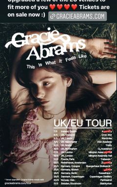 Gracie Abrams Concert cover