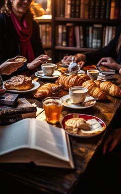 Language Exchange in a Charming Cafe cover