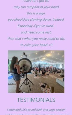 Serene sound bath cover