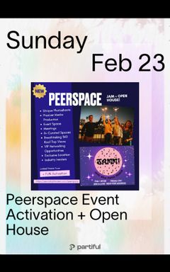 Peerspace Open House + Community Jam! cover