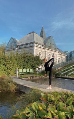 Stretching in the park 🌿🤸🏼‍♀️ cover