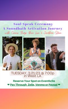 SOUL SPEAK BREATHWORK & SOUND HEALING CEREMONIA cover