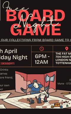 FREE Board Game Night in North London 18+ cover