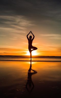 Sunset Yoga at the Beach cover