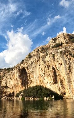 Morning jogging along the ancient trail cover