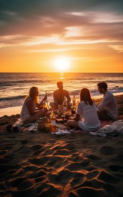 Sunset Picnic at Ladies Mile Beach cover