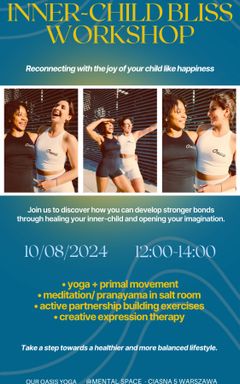 Inner child bliss: yoga workshop. Animal movement cover