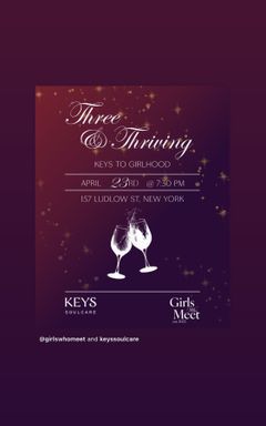 Three & Thriving 💜🥂 Official Party Group Chat cover