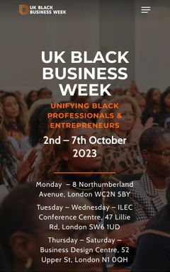 UK Black Business Week 2023 (Oct 2-7) cover
